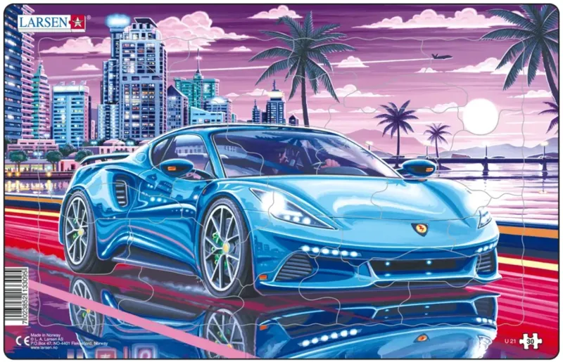 Puzzle Cadre - Sports Cars in the City