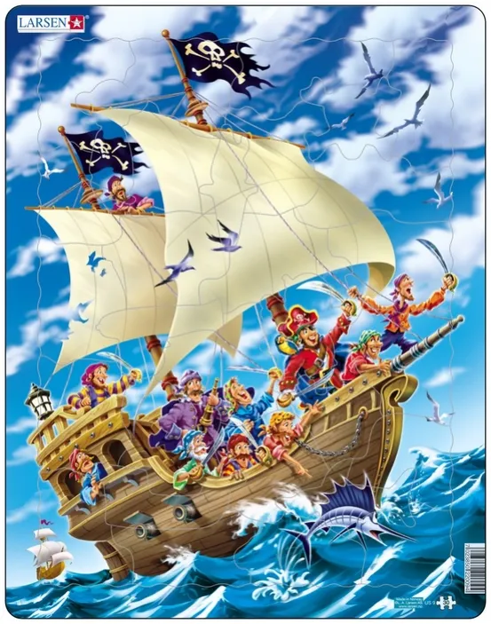 Puzzle Cadre - Bâteau de Pirate