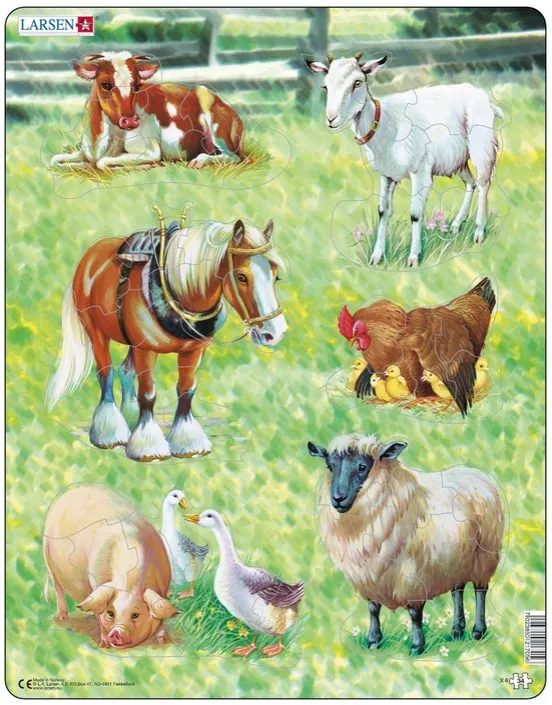 Puzzle Cadre - Animaux de la Ferme
