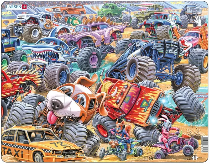 Puzzle Cadre - Course de Monster Trucks