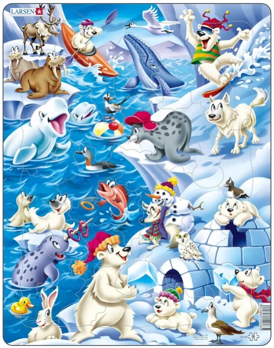 Puzzle Cadre - Animaux de la Banquise