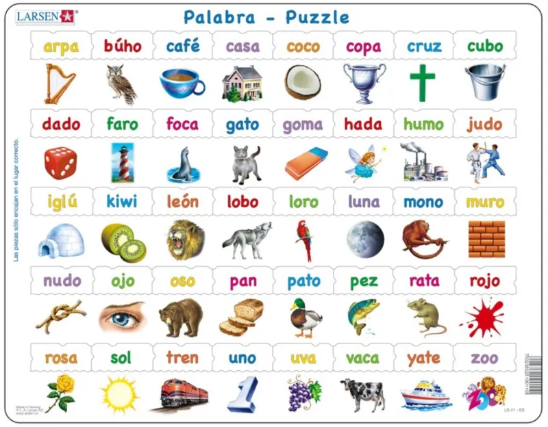 Puzzle Cadre - Palabra (en Espagnol)