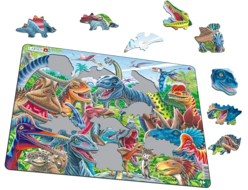 Puzzle Cadre - Selfie - Cheerful Dinosaurs