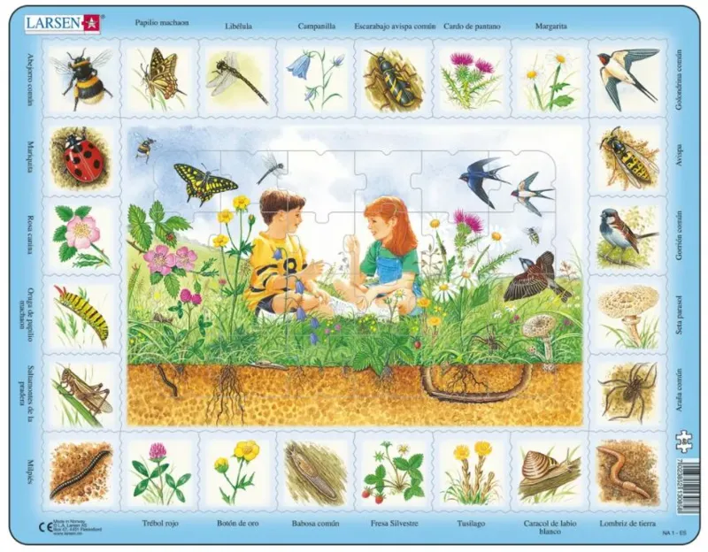 Puzzle Cadre - Puzzle Nature - Champs (Espagnol)
