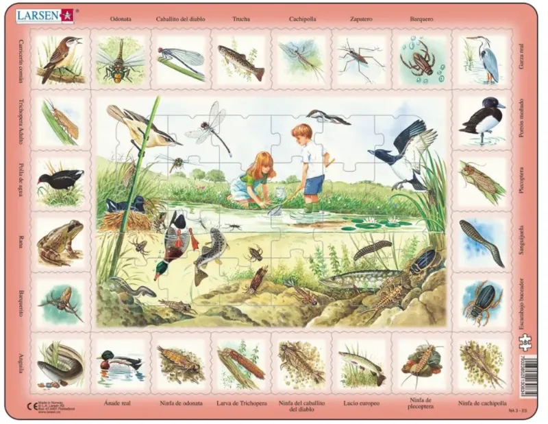 Puzzle Cadre - Puzzle Nature - Mare (Espagnol)
