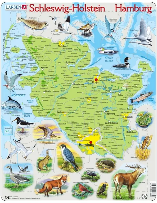 Puzzle Cadre - Schleswig Holstein / Hamburg (en Allemand)