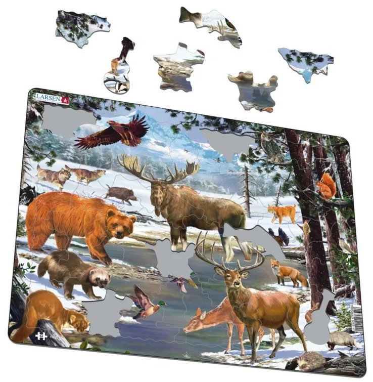 Puzzle Cadre - Animaux de la Forêt