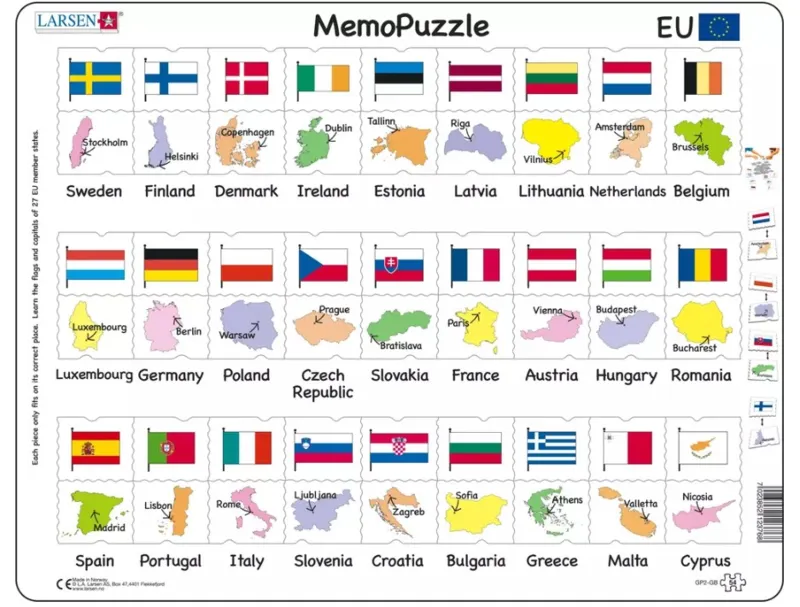 Puzzle Cadre - MemoPuzzle (en Anglais)