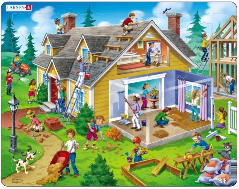 Puzzle Cadre - Le Chantier de Construction