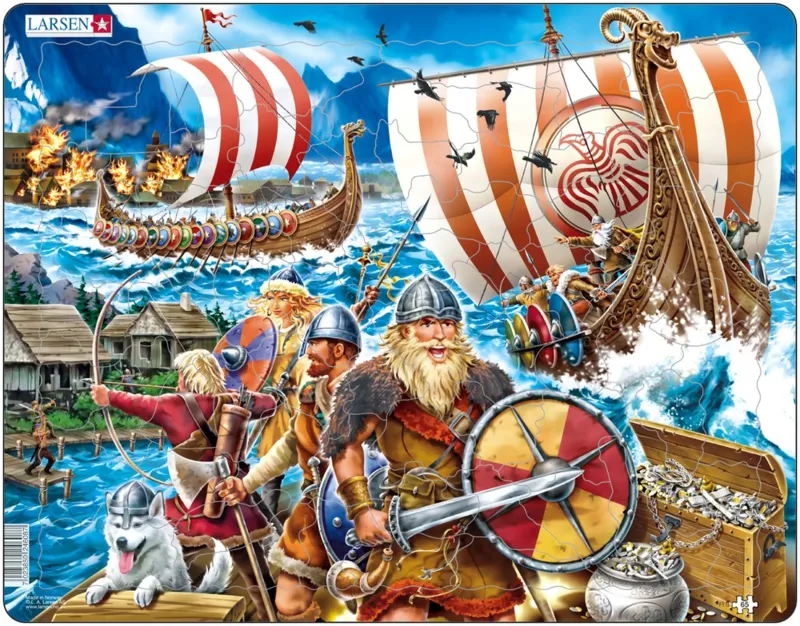 Puzzle Cadre - Attaque de Vikings