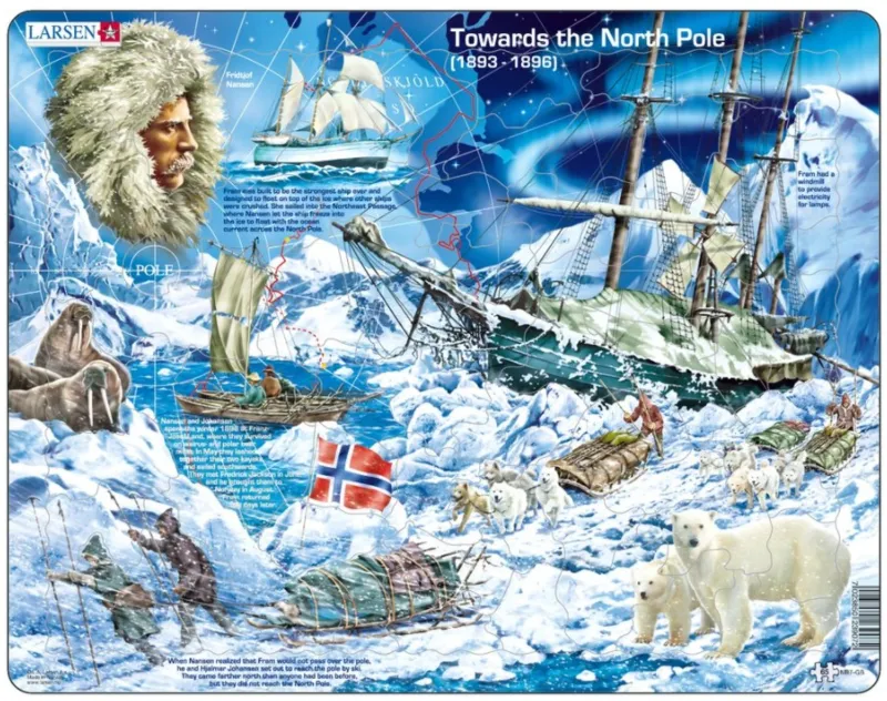 Puzzle Cadre - Towards the North Pole (en Anglais)