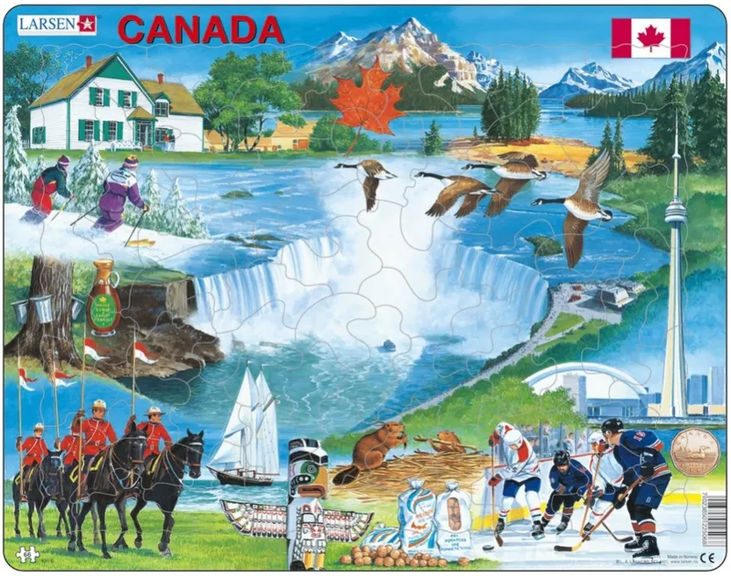 Puzzle Cadre - Souvenirs du Canada