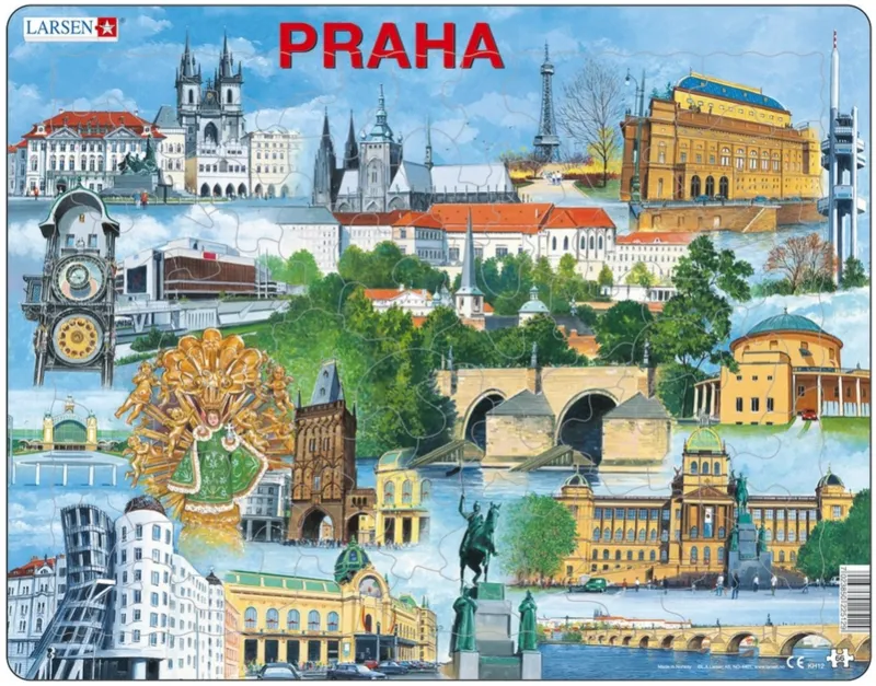 Puzzle Cadre - Souvenirs de Prague