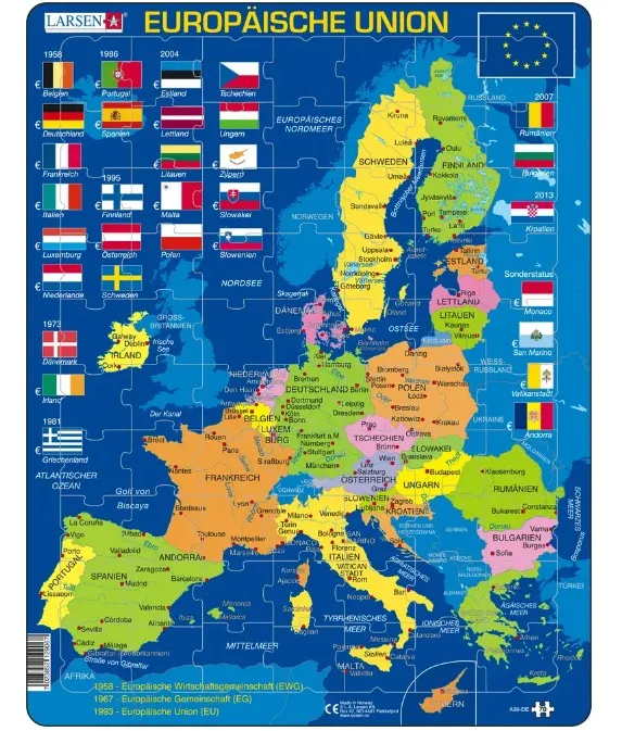 Puzzle Cadre - Europäische Union (en Allemand)
