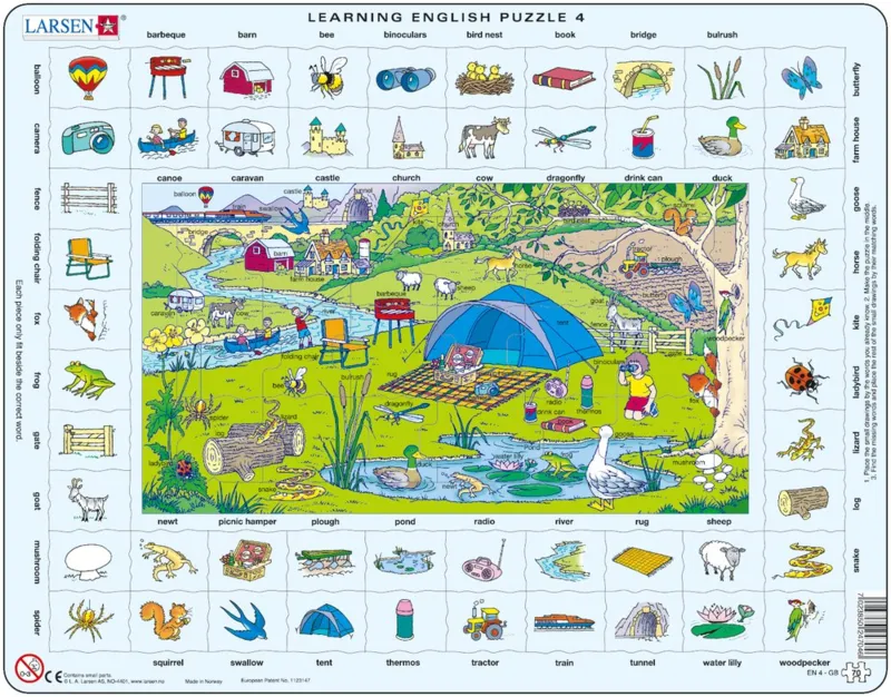 Puzzle Cadre - Apprendre l'Anglais 4 : Les Vacances (en Anglais)