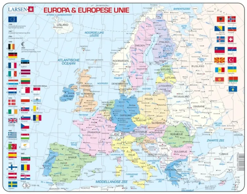 Puzzle Cadre - Europa & Europese Unie (en Hollandais)