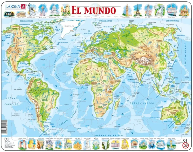 Puzzle Cadre - El Mundo (en Espagnol)