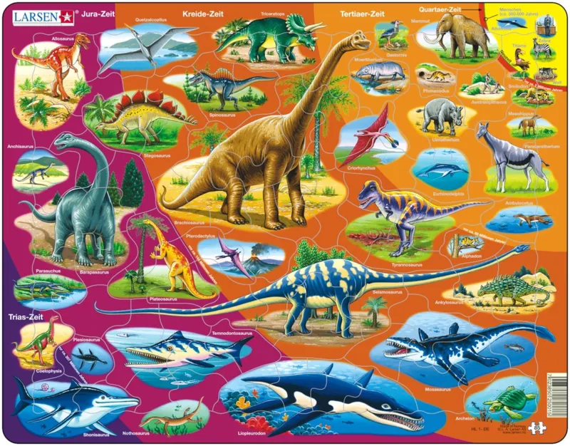 Puzzle Cadre - Les Animaux dans l'Histoire (en Allemand)