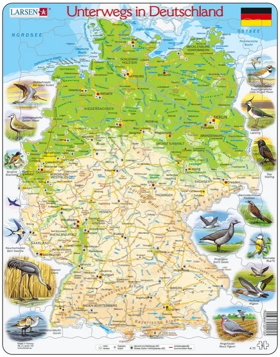 Puzzle Cadre - Voyage en Allemagne (en Allemand)