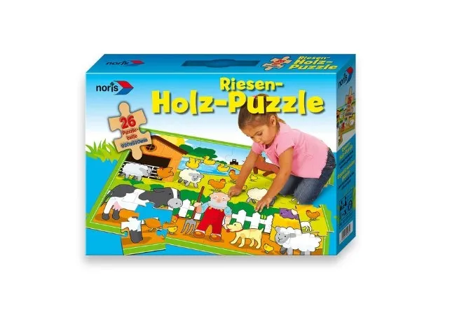 Puzzle Géant de Sol en Bois - La Ferme