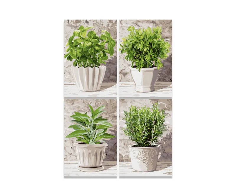 4 x 200 Pièces - Herbes