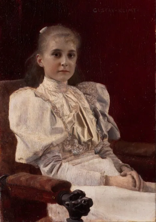 Gustav Klimt : Jeune fille assise - 1894