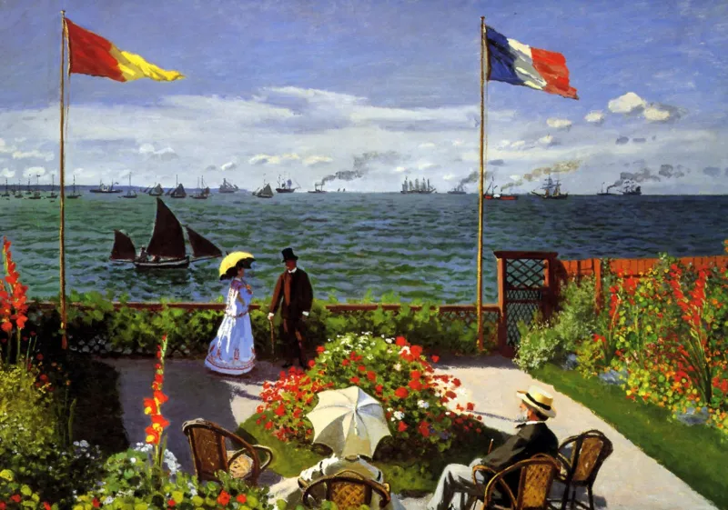 Claude Monet : Terrasse à Sainte-Adresse, 1867