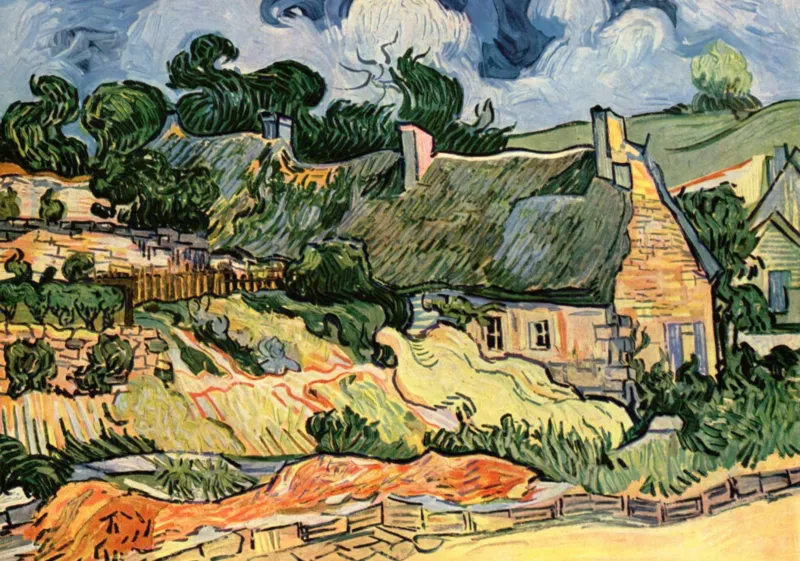 Vincent Van Gogh - Les chaumes de Cordeville, 1890