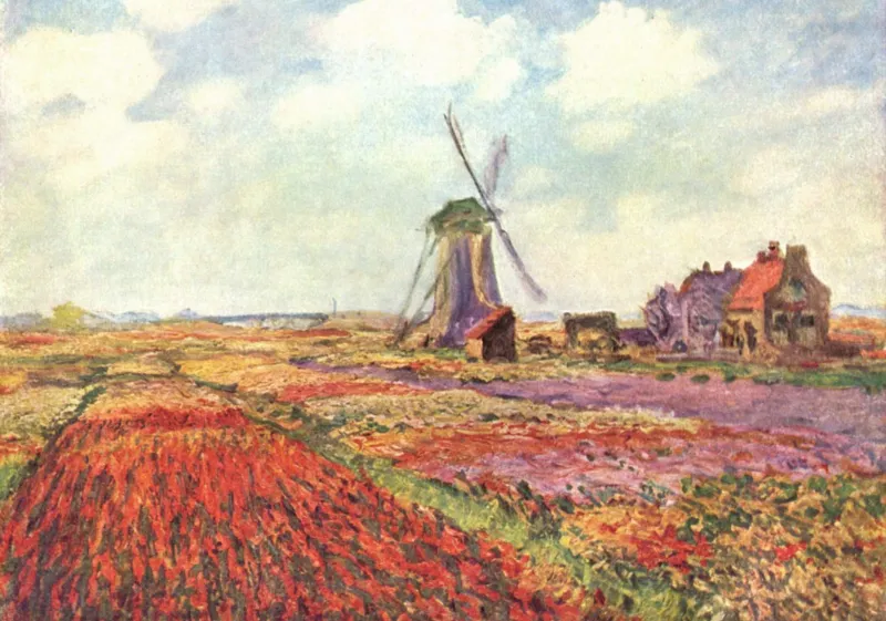 Claude Monet : Tulipes des Pays-Bas, 1872