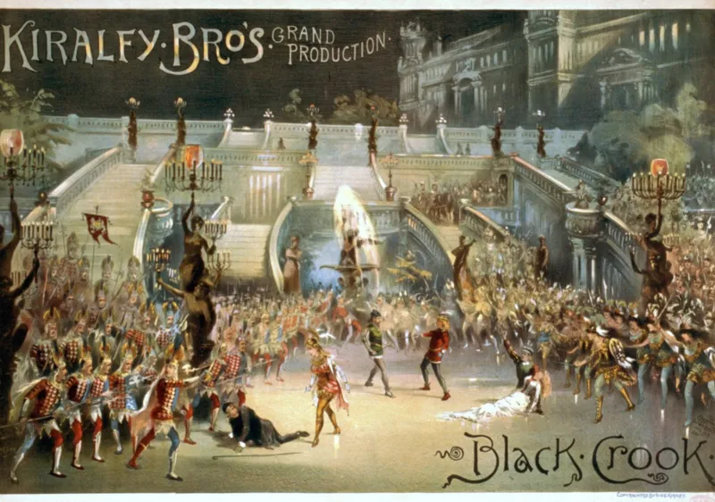 Affiche pour la Comédie Musicale - The Black Crook, 1866