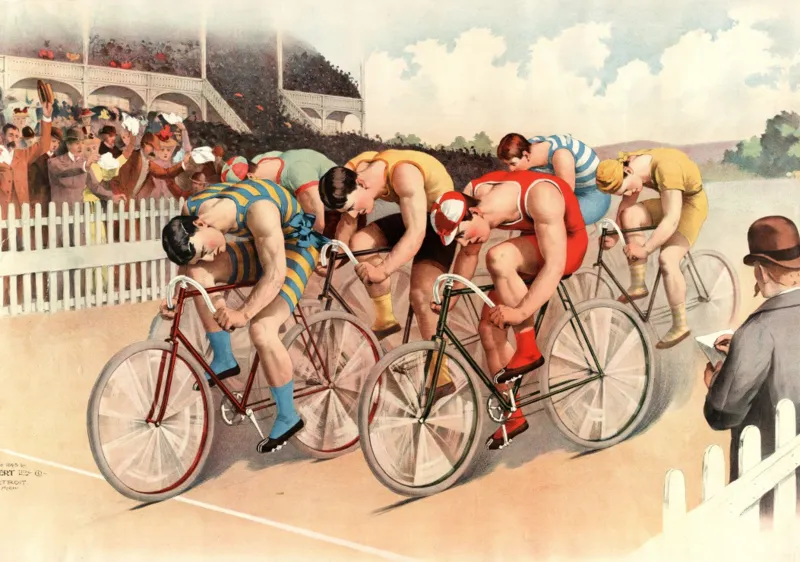 Illustration - Course Cycliste, 1895