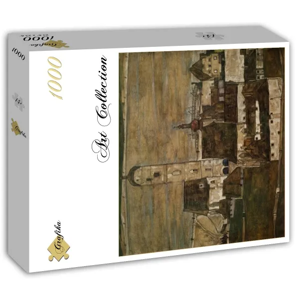 Egon Schiele : Stein sur le Danube II, 1913