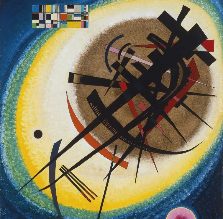 Wassily Kandinsky : In the Bright Oval, 1925