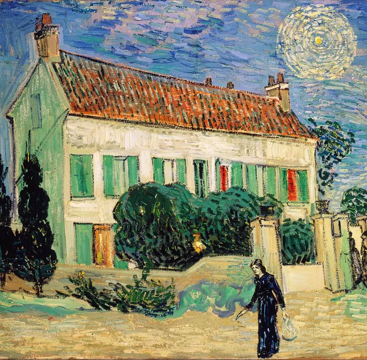 Vincent Van Gogh - La Maison Blanche, la Nuit, 1890