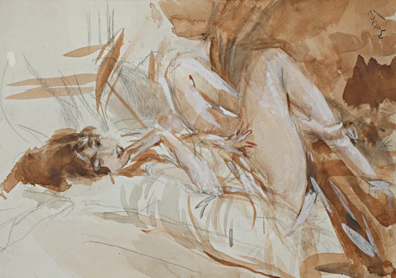 Giovanni Boldini : Reclining Lady