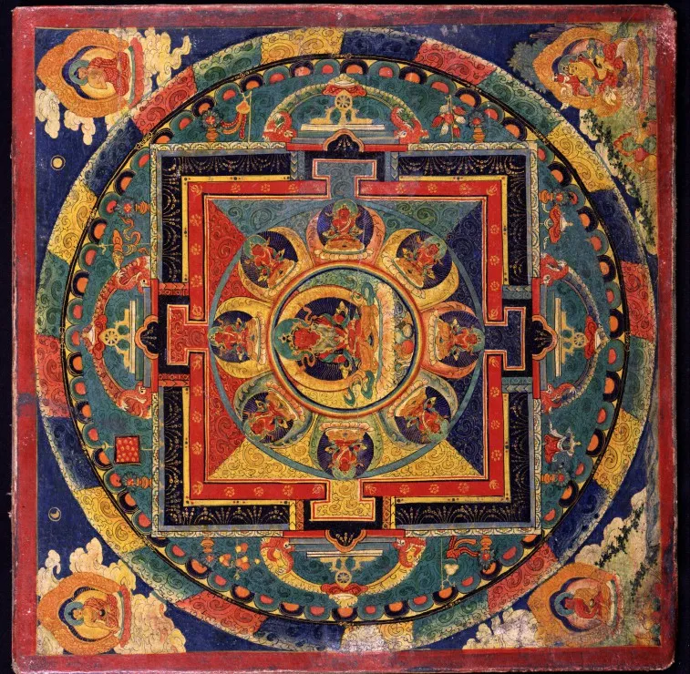 Ecole Tibétaine - Mandala d'Amitabha