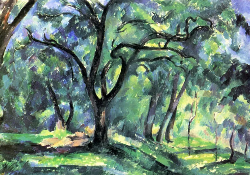 Paul Cézanne : Forêt, 1890