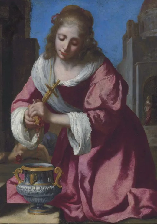 Vermeer Johannes : Sainte Praxède, 1655