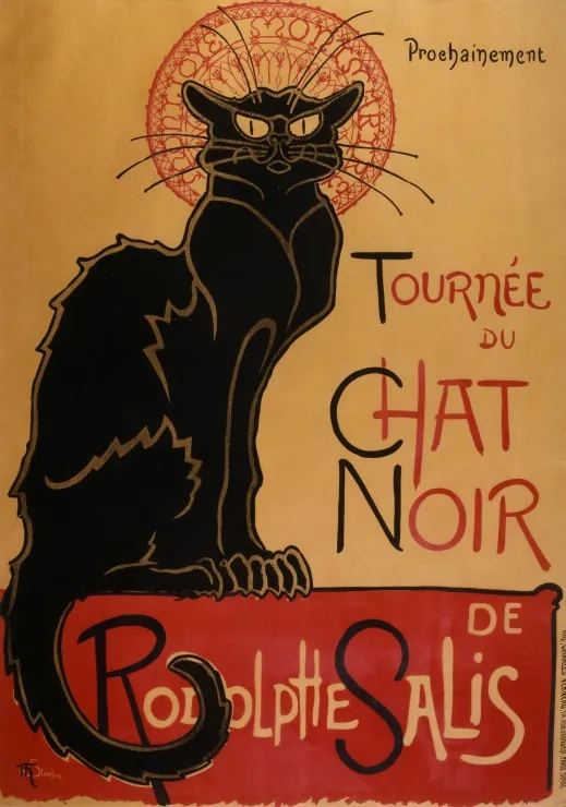 Théophile-Alexandre Steinlen : Affiche de la Tournée du Chat Noir, 1896