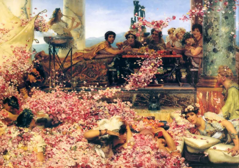 Sir Lawrence Alma-Tadema : The Roses of Heliogabalus