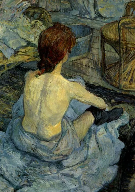 Henri de Toulouse-Lautrec : Femme à sa Toilette, 1889