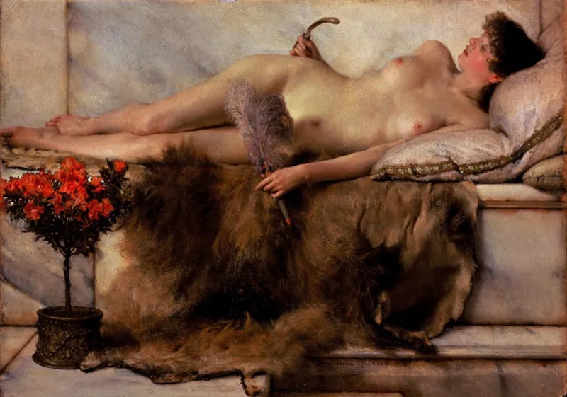 Sir Lawrence Alma-Tadema : In the Tepidarium