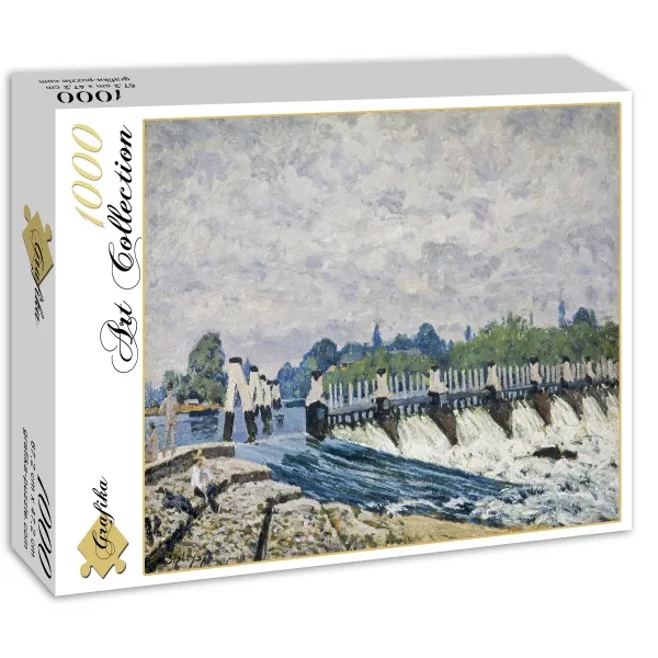 Alfred Sisley : Le  Déversoir de Molesey le Matin, 1874