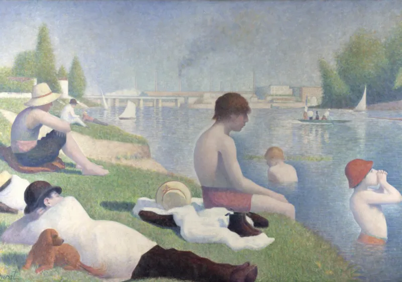 Georges Seurat : Une baignade à Asnières, 1884