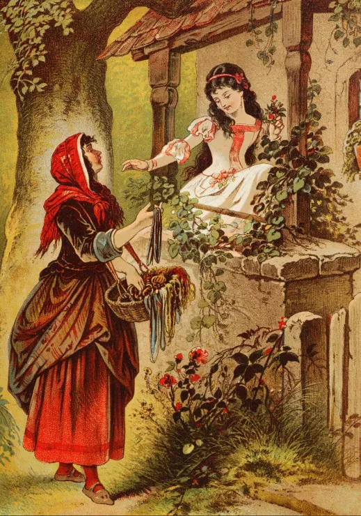 Carl Offterdinger : Blanche Neige, fin XIXe Siècle