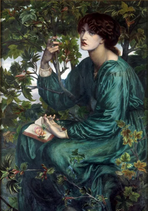 Dante Gabriel Rossetti : A Day Dream, 1880