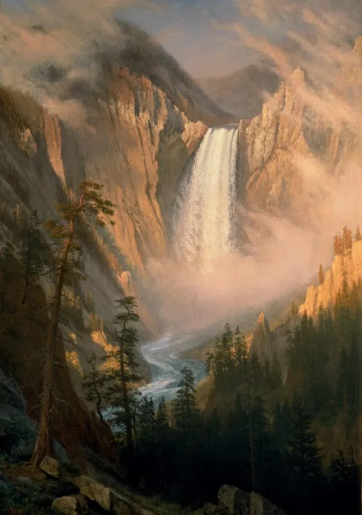 Albert Bierstadt : Les Chutes de la Rivière Yellowstone, 1881