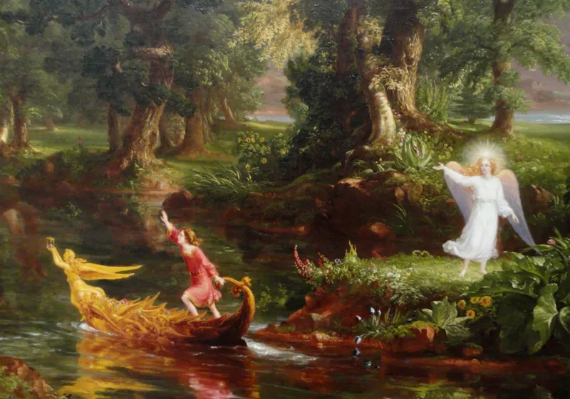 Thomas Cole : Le voyage de la Vie - Jeunesse, 1842