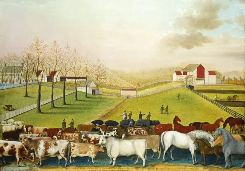 Edward Hicks : The Cornell Farm, 1848