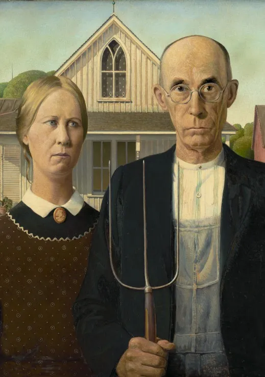 Grant Wood : American Gothic, 1930